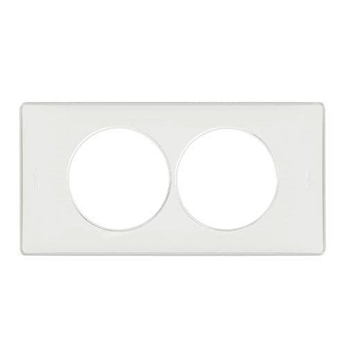 LEGRAND Céliane Plaque Memories 2 postes Yesterday Blanc Entraxe 57 - 068808