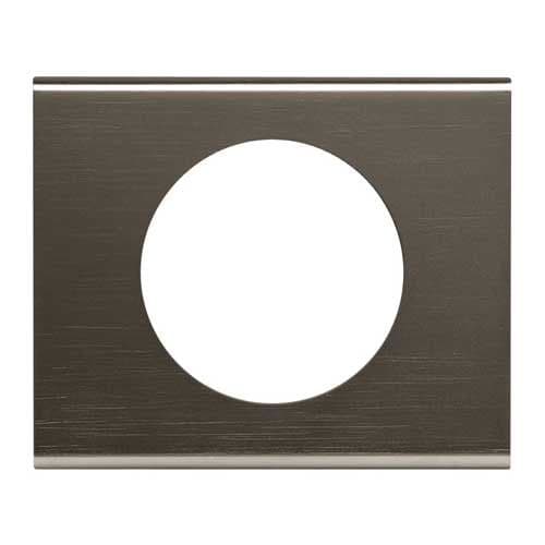 LEGRAND Céliane Plaque Matières 1 poste Black nickel - 069031