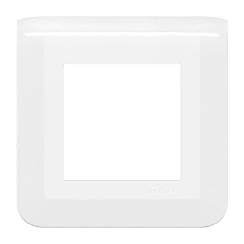 LEGRAND Mosaic Plaque simple blanc - Vue de face