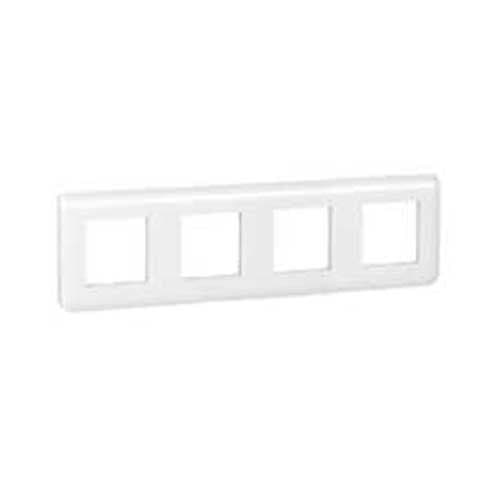 LEGRAND Mosaic Plaque quadruple horizontale blanche - 078808