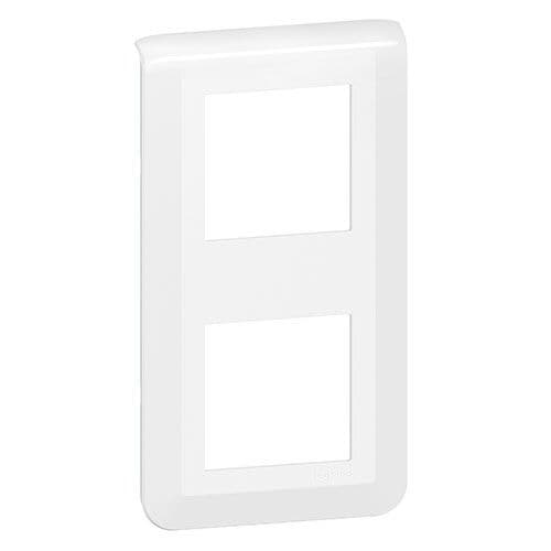 LEGRAND Mosaic Plaque double verticale blanc - 078822L