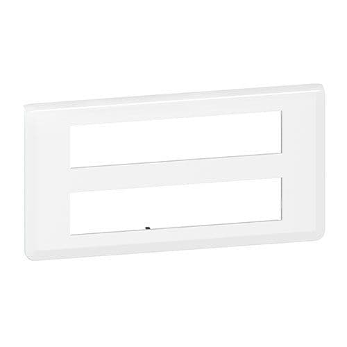 LEGRAND Mosaic Plaque horizontale 2x10 modules ou 2x5 postes blanc - 078828L