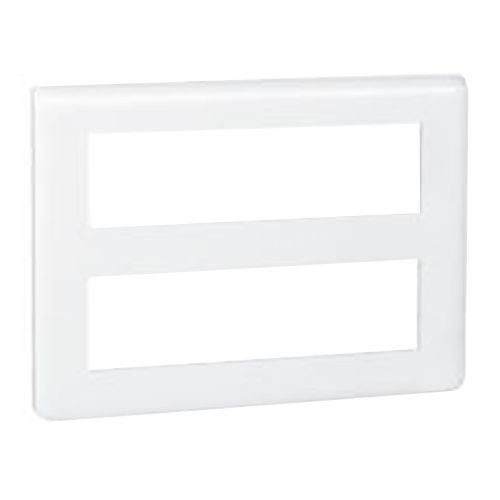 LEGRAND Mosaic Plaque horizontale 2x8 modules blanc - 078837