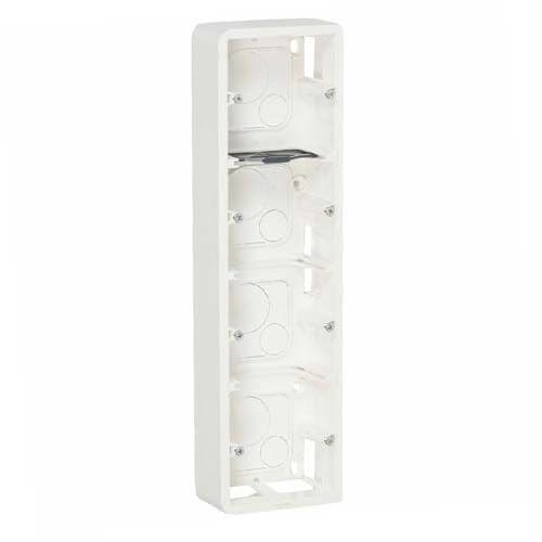 LEGRAND Mosaic Cadre saillie 4 postes ou 10 modules P40 blanc - 080284