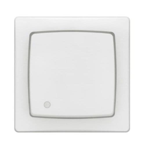 Interrupteur lumineux 3 en 1 Legrand saillie coloris blanc - vue de face