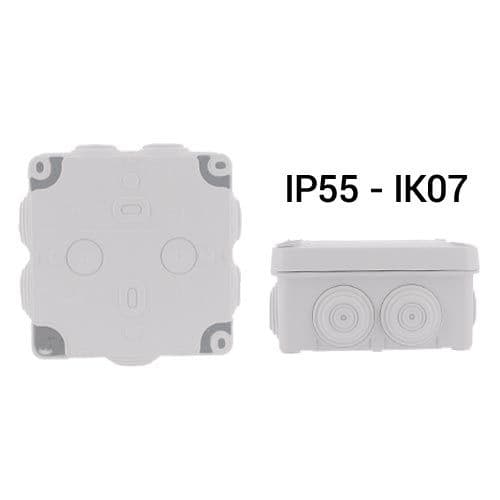 LEGRAND Plexo Boite de dérivation étanche IP55 IK07 105x105x55 gris