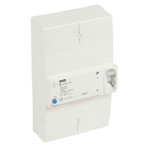 LEGRAND BACO Disjoncteur d'abonné tétrapolaire 30A 500mA différentiel instantané - 401010