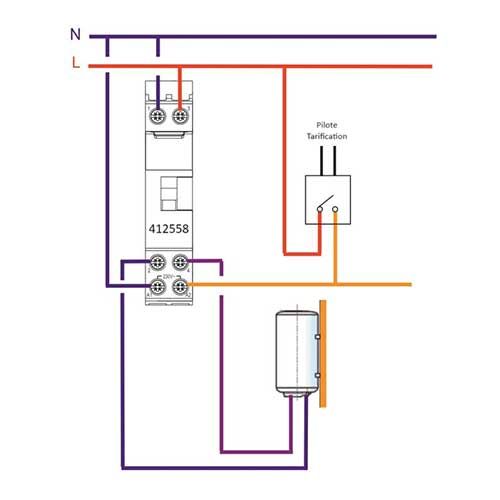 LEGRAND CX3 Contacteur de puissance 25A 2F/NO monophasé silencieux - schéma