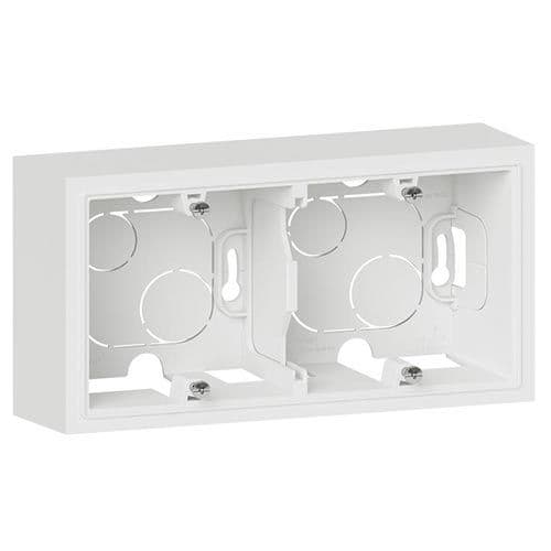 LEGRAND Dooxie Cadre saillie double P40 blanc - 600042