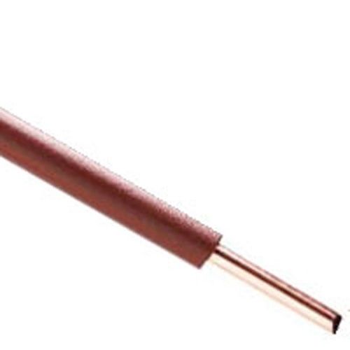 Fil électrique rigide H07VU 1.5mm² marron - Couronne de 100m