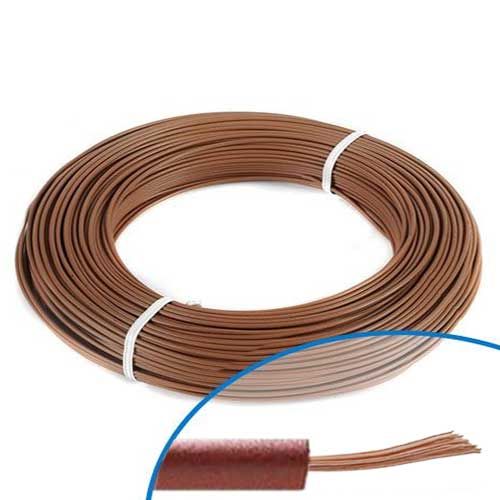 Fil électrique souple H07VK 2.5² marron MIGUELEZ vendu en couronne