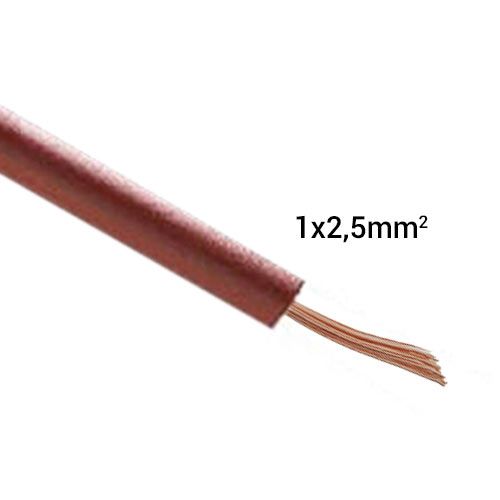 Fil électrique souple H07VK 2.5² marron MIGUELEZ