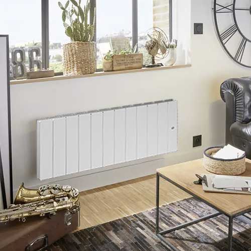 NOIROT Fontea Radiateur à inertie fonte bas Blanc 1000W - DCN3503SEEC_x000D_