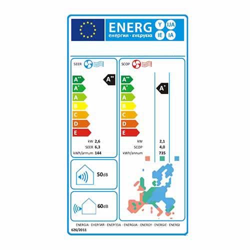 Pompe à chaleur / Climatiseur réversible mono-split 2600W