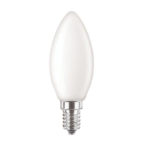 PHILIPS Ampoule LED E14 230V 4,3W(=40W) 470lm 2700K LEDcandle flamme - 347182