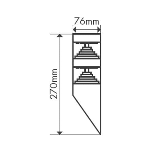 Dimensions de l'applique torche