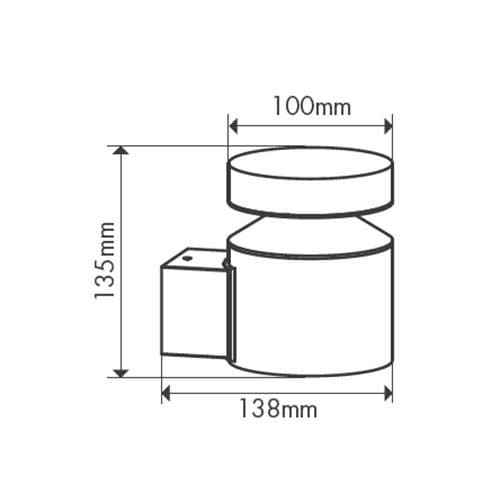 Dimension du luminaire extérieur