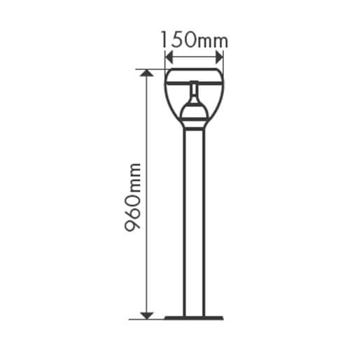 Dimensions du potelet