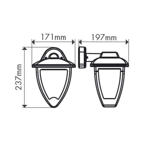 Applique LED montante pour extérieur