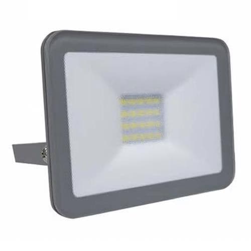 Projecteur extérieur LED extra plat 230V 10W 900lm 4000°K gris