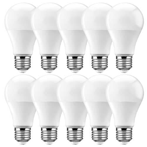 Lot de 10 ampoules LED E27 230V 9W(=60W) Standard