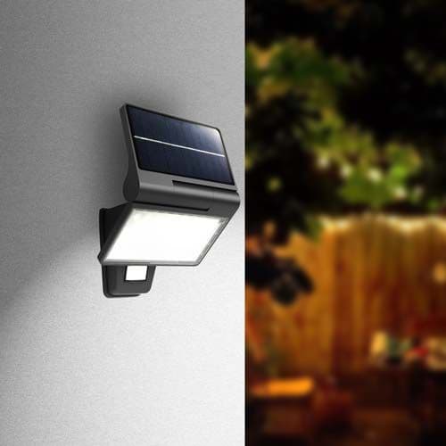 Applique solaire LED noir