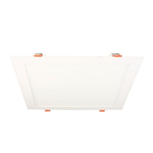 Downlight LED extra plat à encastrer carré 230V 24W 1080lm 4000K 300x300mm blanc