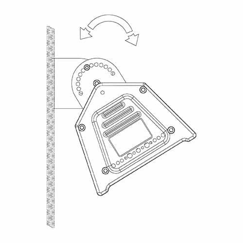 Kit de fixation en saillie pour suspension industrielle linéaire