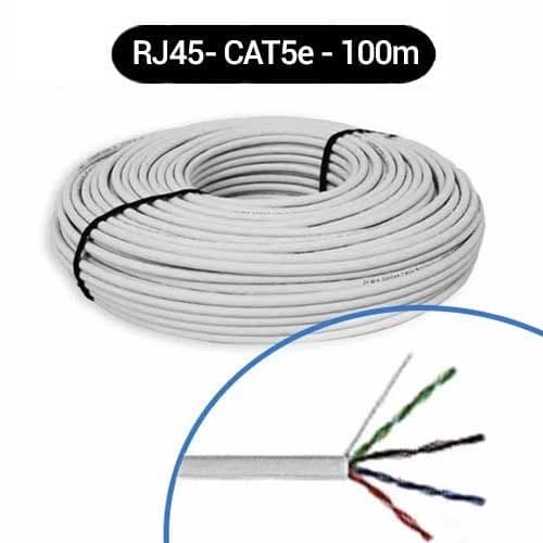 Câble RJ45 informatique Catégorie 5e F/UTP 4P 100Mhz - Couronne de 100m