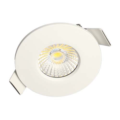 Spot LED BBC encastrable 6W CCT 87mm blanc/noir/acier