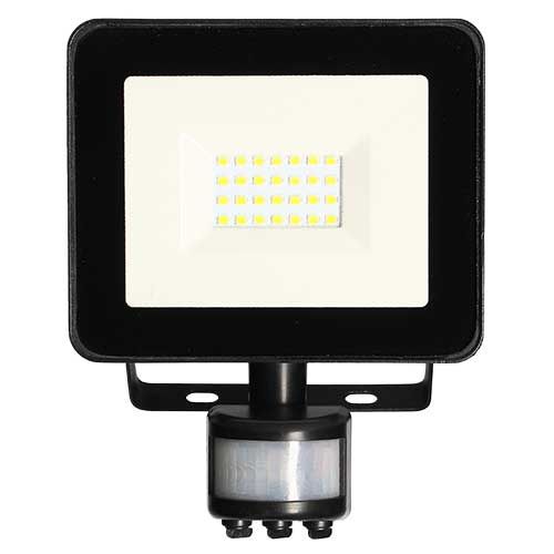 Projecteur LED extérieur extra plat à détection 20W 1500lm noir