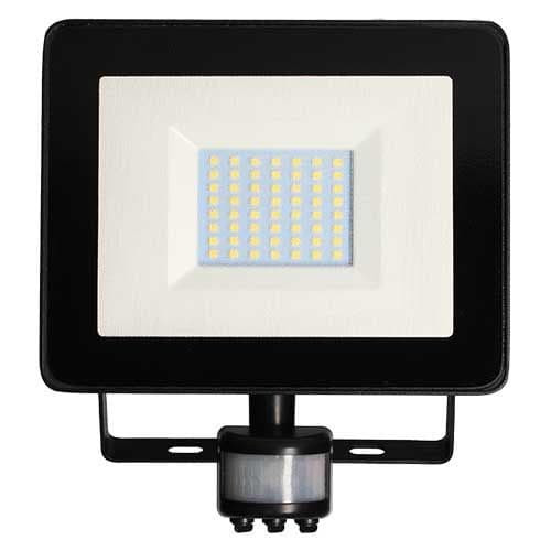 Projecteur LED extérieur extra plat à détection 50W 4000lm noir