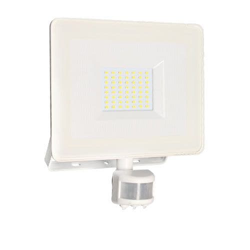 Projecteur extérieur LED extra plat à détection 230V 50W 4000lm 4000K blanc