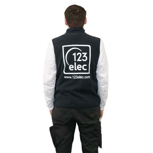 Polaire sans manche 123elec Marine Taille L