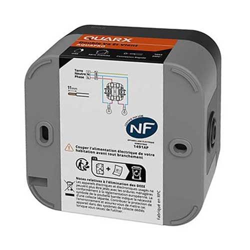 QUARX Aquapro étanche complet gris IP55 - 9678F