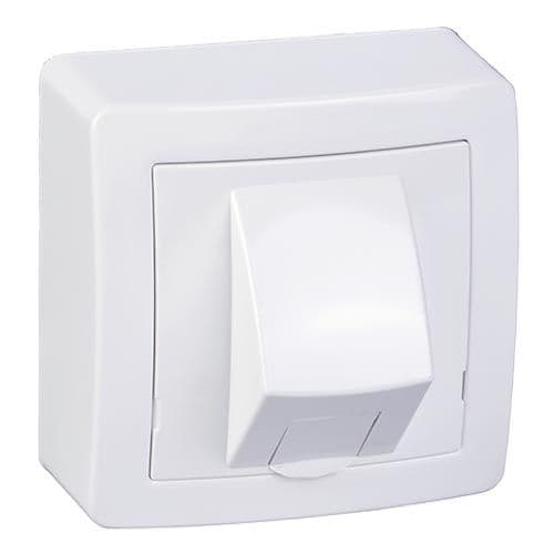 Prise RJ45 cat 6 UTP saillie blanc SCHNEIDER Alréa