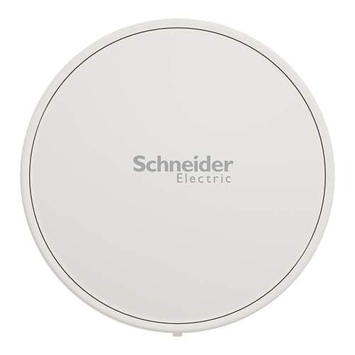 Tête de vanne thermostatique connectée liaison Zigbee blanc Schneider Wiser - vue de face