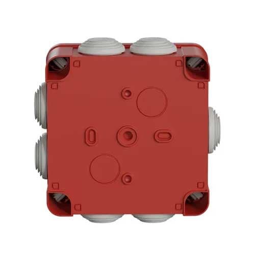 Boîte de dérivation étanche IP55 105x105x55 rouge Schneider Mureva Box - vue dos