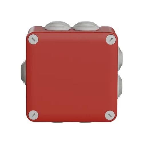 Boîte de dérivation étanche IP55 105x105x55 rouge Schneider Mureva Box - vue face