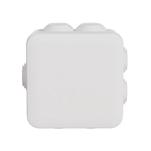 Boîte de dérivation étanche IP55 80x80x45 coloris blanc Schneider Mureva Box - vue face