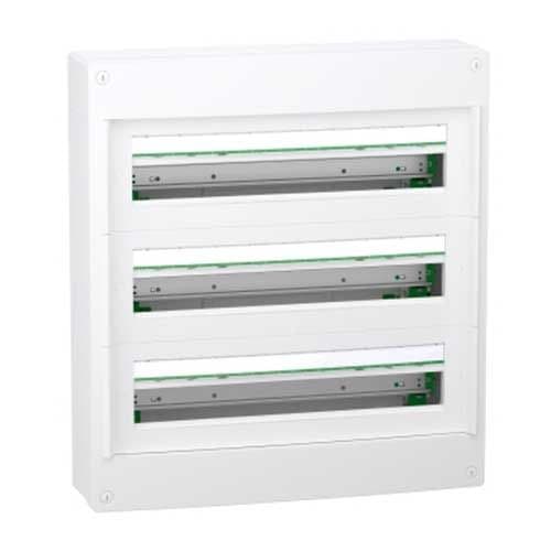 Coffret électrique blanc 3 rangées 24 modules sans porte Schneider PrismaSeT XS