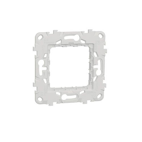 Support de fixation 2 modules avec protection de chantier SCHNEIDER Unica - NU7002PC