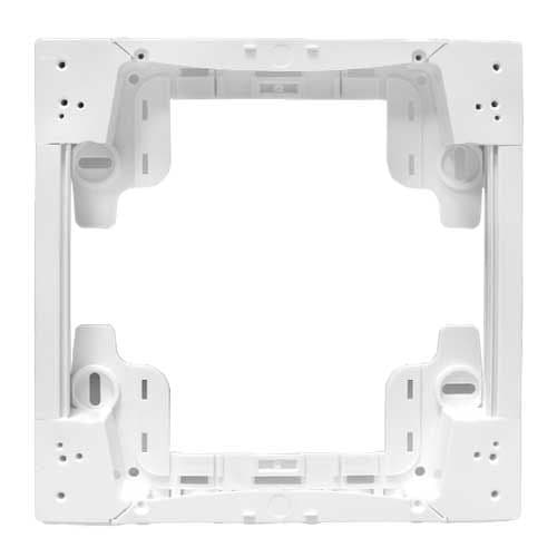 Réhausse blanche pour coffret électrique 1 rangée 13 modules Schneider Resi9 - vue de face