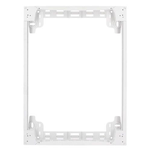 Réhausse blanche pour coffret électrique 3 rangées 18 modules Schneider Resi9 - vue de face