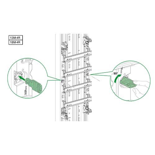 Comment installer les vis de maintien pour coffret électrique Schneider Resi9