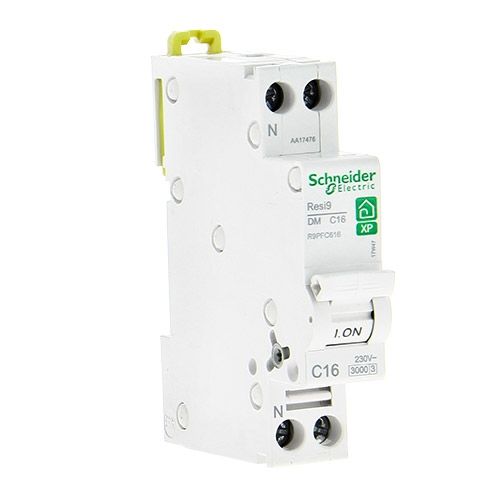 SCHNEIDER Resi9 XP Disjoncteur courbe C 16A Ph+N - R9PFC616 - 3kA 230V