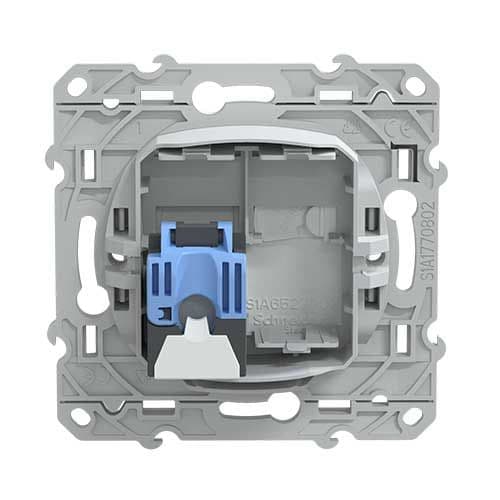 Prise RJ45 grade 3 catégorie 6 STP SCHNEIDER Ovalis blanc - S320476