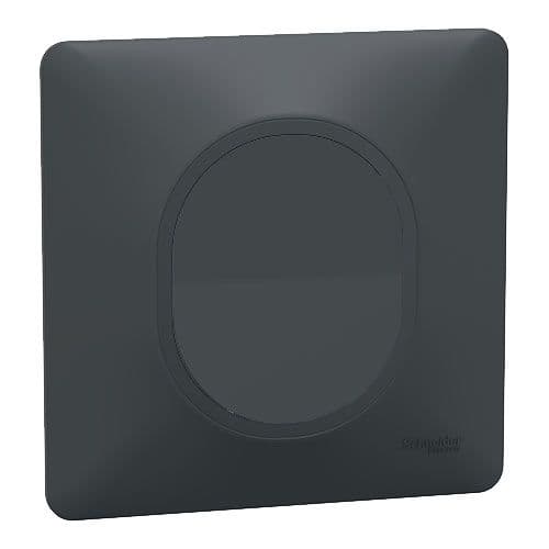 SCHNEIDER Ovalis Bouton poussoir complet anthracite