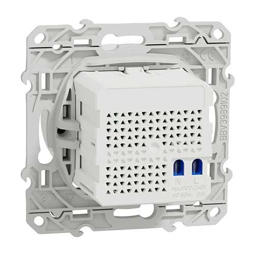 Prise RJ45 CPL coloris blanc Schneider Odace à compléter - image de dos