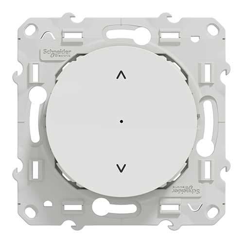 SCHNEIDER Wiser Odace interrupteur connecté volet-roulant 4A Zigbee blanc - vue face